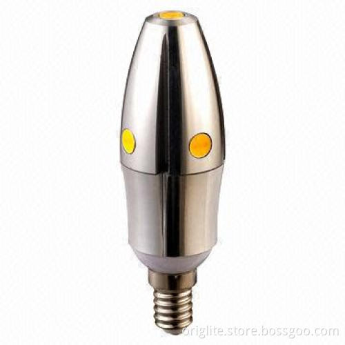 COB LED Candle Lamp, 5W, Samsung Chip, Lifud Power, COB LED, Aluminum Sink, 88lm/W, Exclusive Design